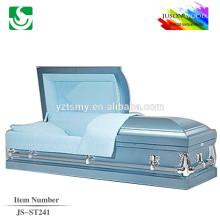 buy JS-ST241 high quality metal caskets with Velvet interior